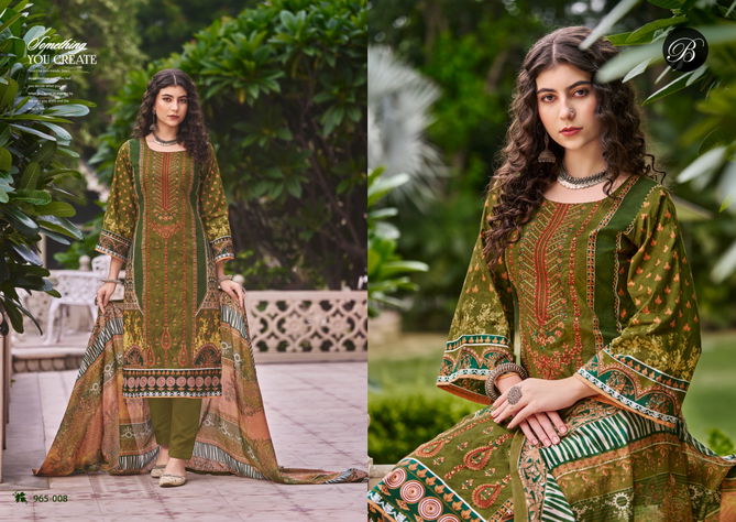 Bin Saeed Vol 7 By Belliza Digital Printed Cotton Dress Material Wholesale Price In Surat
